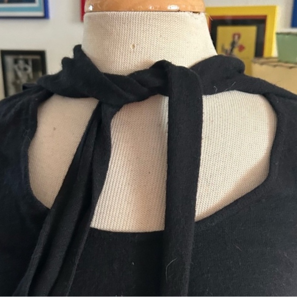Retro Sweater Sailor Collar Black M L Pinup Rockabilly 1940s 40s style 1930s 30s - Picture 6 of 6